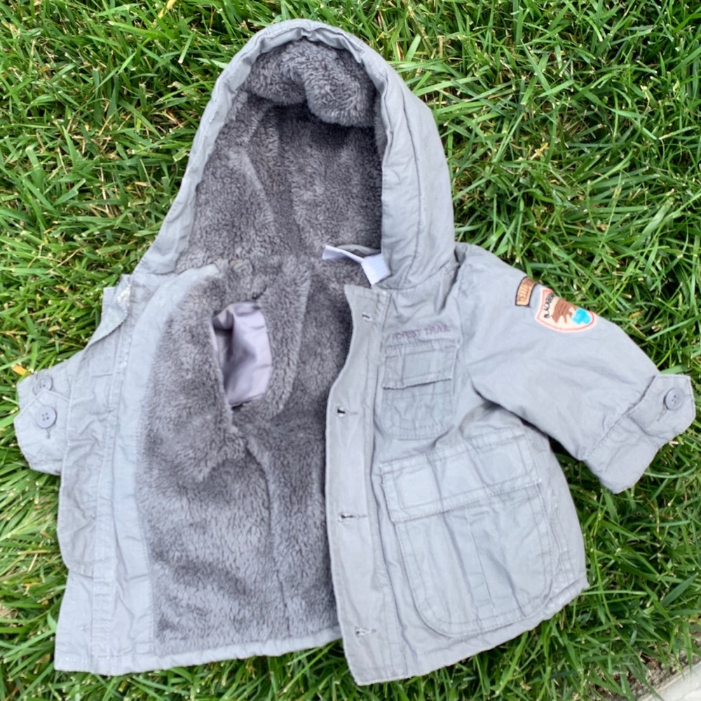 Warm NB-3 winter baby boy jacket